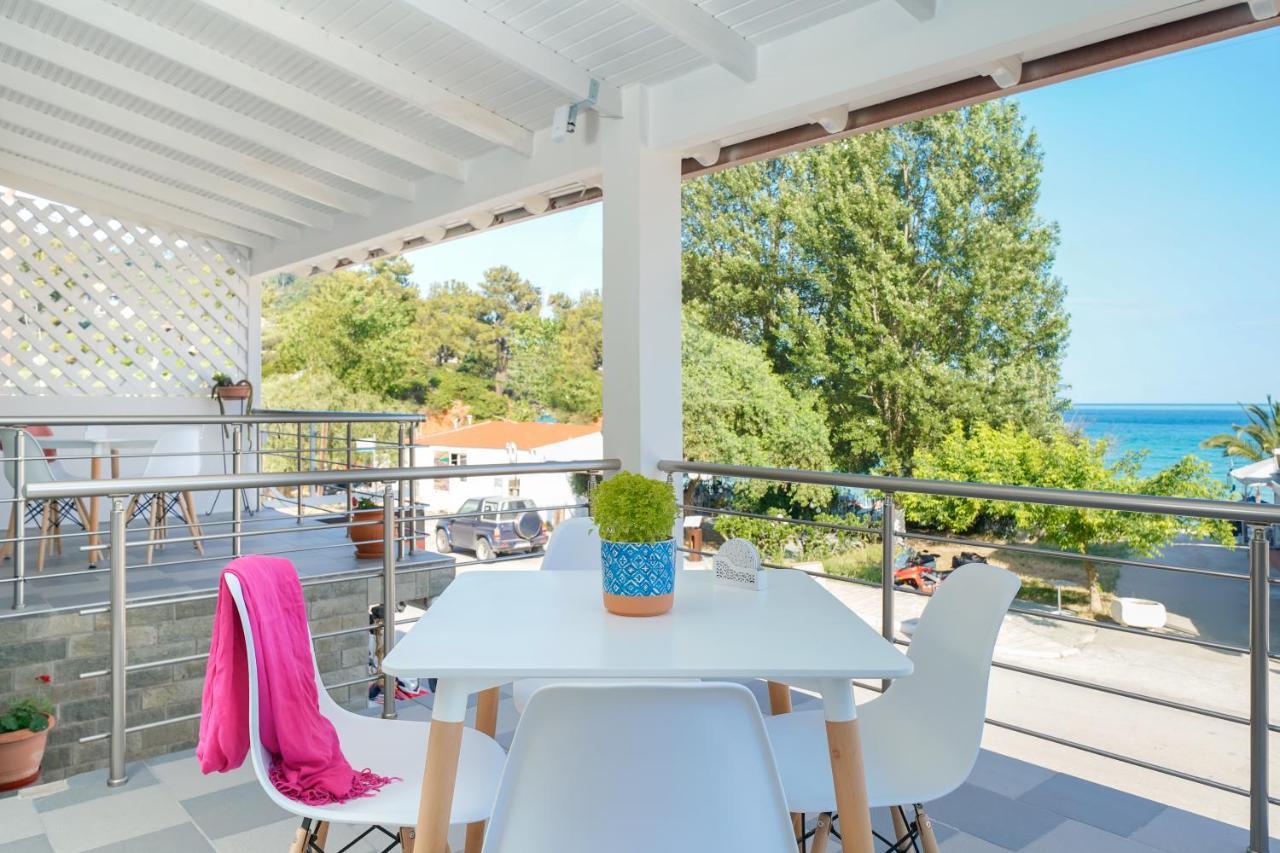 Golden Beachside Terrace Chrysi Ammoudia Luaran gambar