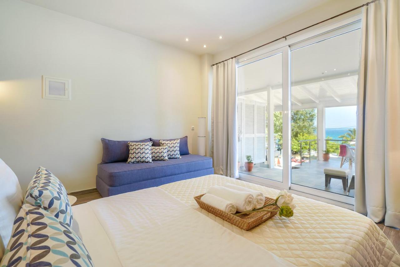 Golden Beachside Terrace Chrysi Ammoudia Luaran gambar