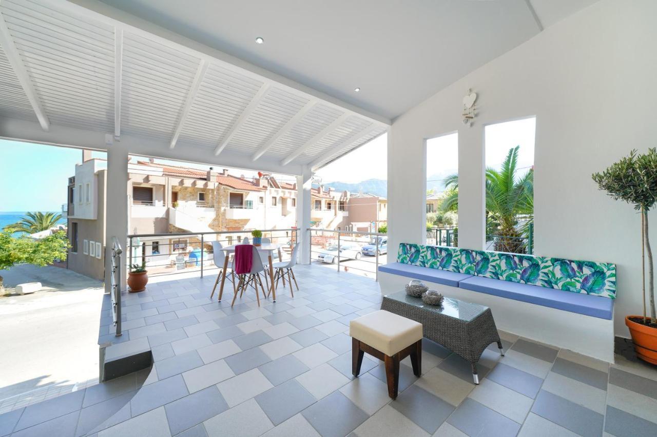 Golden Beachside Terrace Chrysi Ammoudia Luaran gambar