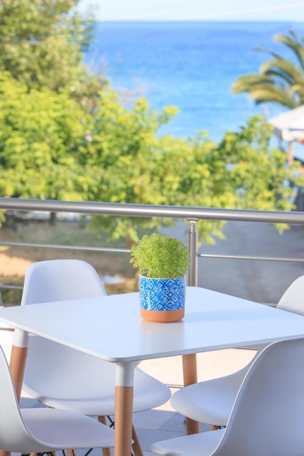 Golden Beachside Terrace Chrysi Ammoudia Luaran gambar